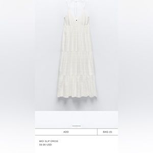 Zara White Dress. NWT